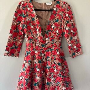 Lovers + Friends Vira Dress in Dark Nude